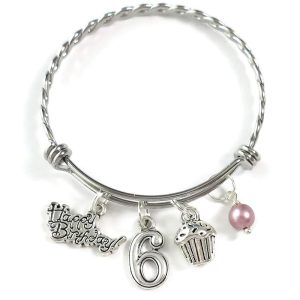 6th birthday bracelet gift for 6 year old daughter