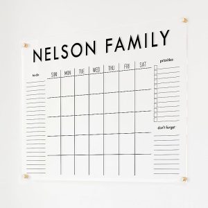 acrylic wall calendar