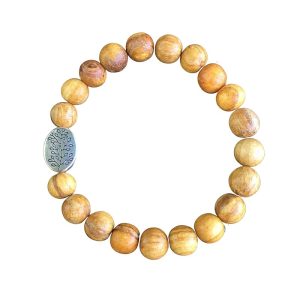 palo santo bracelet for women handmade in usa negative energy protection wellness yoga gift custom sizes