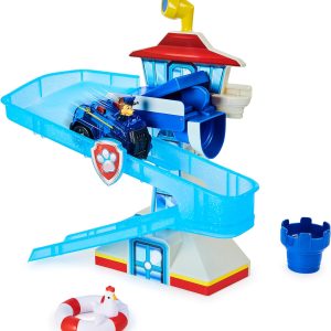 paw patrol adventure bay bath playset with chase vehicle kids bath toy ages 3