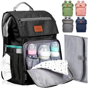 pillani baby diaper bag backpack large travel diaper bags with changing pad