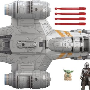 star wars mission fleet mandalorian razor crest deluxe vehicle with figure
