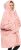Oversized wearable blanket in blush fits all.