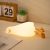 Lying flat silicone duck night light gift with LED light.