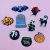 Halloween Horror Shoe Charms Skull Horror Shoe Decoration Charms, Shoe Pins Accessories Charms for Teens Boys Girls Wristband Bracelet
