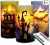 Glowing Castle, Witch, and Bats: Spooky Halloween LED Candles with Timer – Perfect for Home Décor