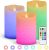 Flameless Candles
Set of 3, 12 Color Options! Battery-Operated Wax LED Candles with Remote for Flickering Ambiance. Christmas Gifts