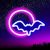 USB/Battery Powered Led Neon Signs, Moon and Bat LED Neon Lights, for Christmas, Wedding, Halloween