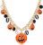 Mesmerizing Halloween Pumpkin Necklace | Cat Charms, Ghost Party Long Chain | Ideal for Women & Girls!