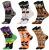 6 Pairs of Fuzzy Halloween Socks, Perfectly Pumpkin-themed!