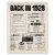 8×10 1928 Birthday Newspaper Poster