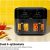 6 Quart Dual Basket Air Fryer Oven with,Hi-Fry, Auto Shutoff, 2 Independent 3Qt