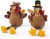 Handmade Stuffed Turkey Couple Doll Set – Thanksgiving Tabletop Decoration – Autumn Fall Home Decor