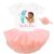 Baby Girl Princess 1st Birthday Outfit – Peach Dress and Headband