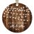 First Christmas as Mr & Mrs Ornament | 2023 | Rustic | Newlyweds | 3″ Circle Ceramic Ornament