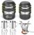 Odoland Camping Cookware Mess Kit, Lightweight Pot Pan Stove, 16pcs with Cups, Fork Spoon Kits